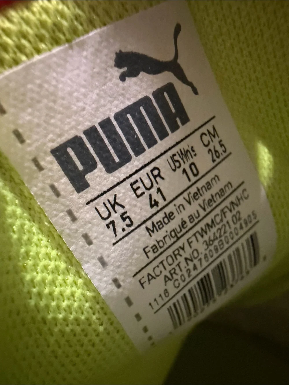 Puma White Leather Sneakers with Neon Pink & Lime Accents-size 7.5
